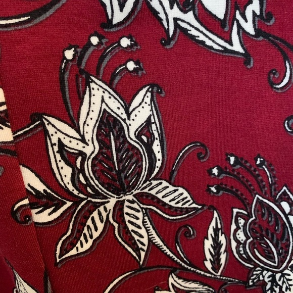 Chicos “Juliet” Cranberry slacks sz 2 (12-14) - Picture 3 of 8